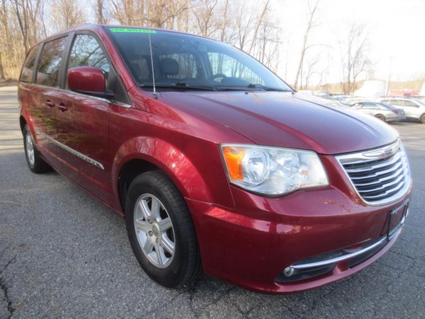 2013 Red /Black Chrysler Town & Country Touring (2C4RC1BG4DR) with an 3.6L V6 DOHC 24V engine, 6-Speed Automatic transmission, located at 270 US Route 6, Mahopac, NY, 10541, (845) 621-0895, 41.349022, -73.755280 - Photo#1