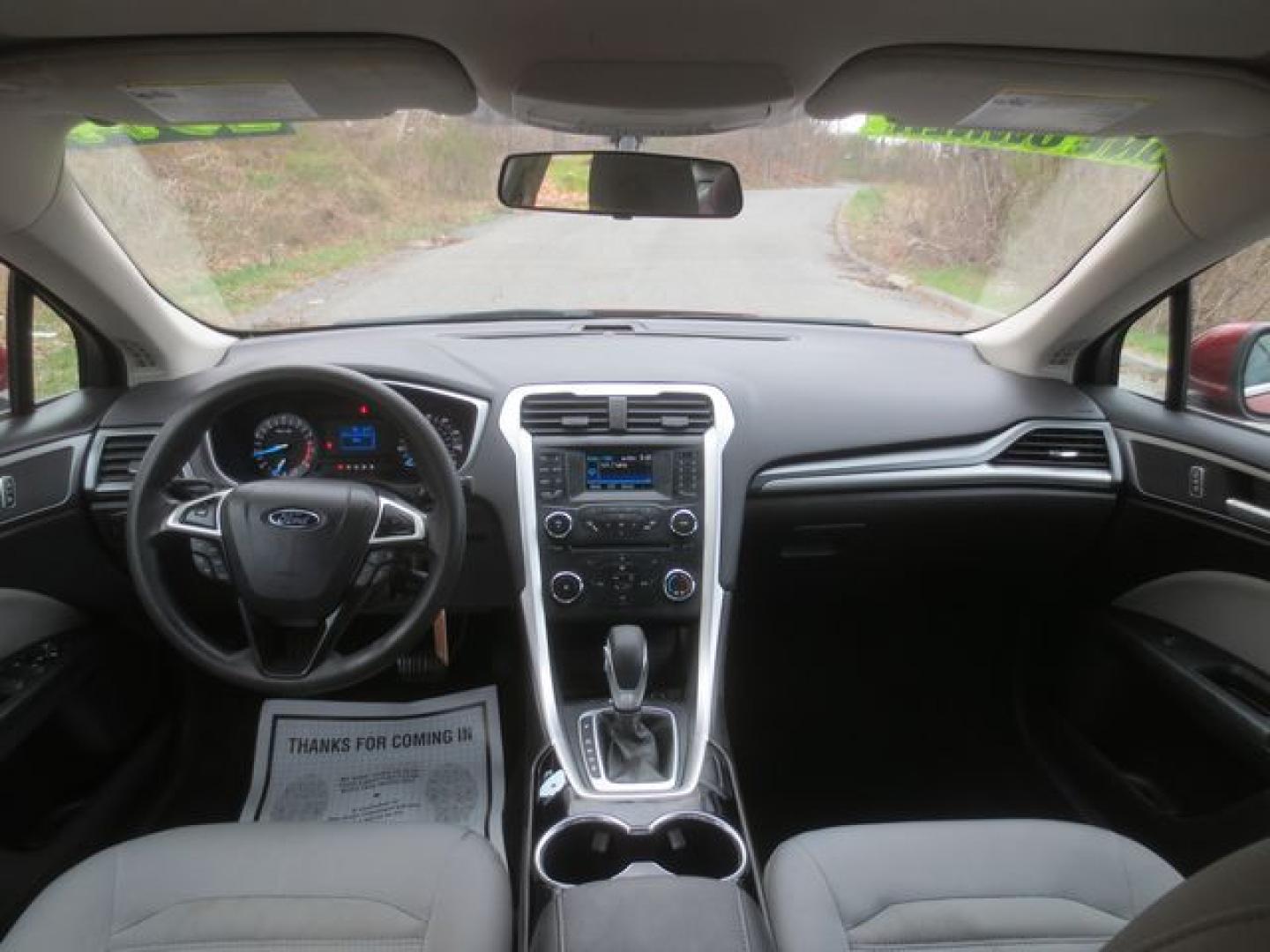 2014 Red /Gray Ford Fusion S (3FA6P0G75ER) with an 2.5L L4 DOHC 16V engine, Automatic transmission, located at 270 US Route 6, Mahopac, NY, 10541, (845) 621-0895, 41.349022, -73.755280 - Photo#7