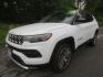 2022 White /Black Jeep Compass Limited 4WD (3C4NJDCB4NT) with an 2.4L L4 DOHC 16V engine, Automatic transmission, located at 270 US Route 6, Mahopac, NY, 10541, (845) 621-0895, 41.349022, -73.755280 - Photo#0