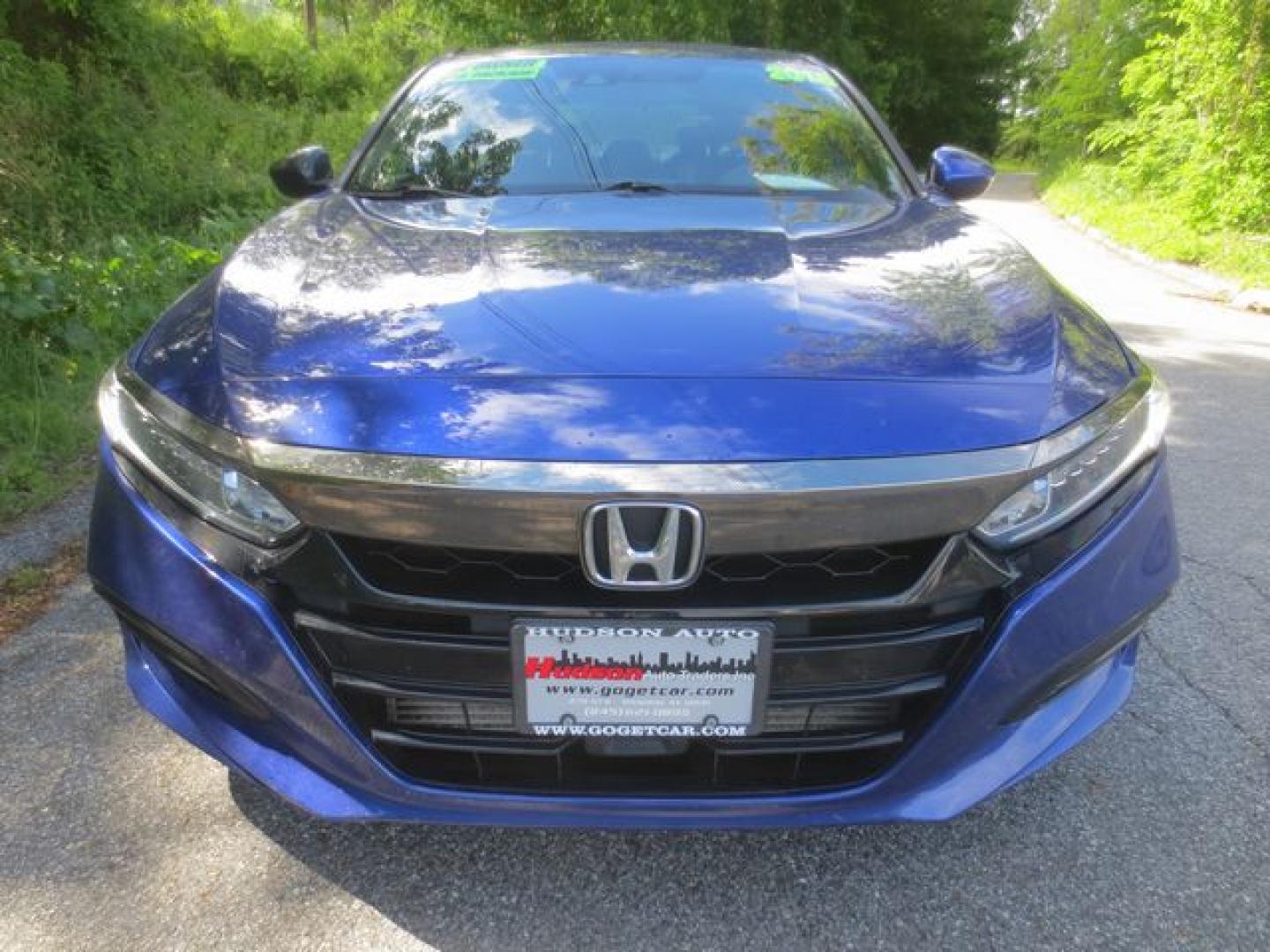 2018 Blue /Black Honda Accord Sport 6-Spd MT (1HGCV1E37JA) with an 1.5L L4 DOHC 16V engine, 6 Speed Manual transmission, located at 270 US Route 6, Mahopac, NY, 10541, (845) 621-0895, 41.349022, -73.755280 - Photo#2