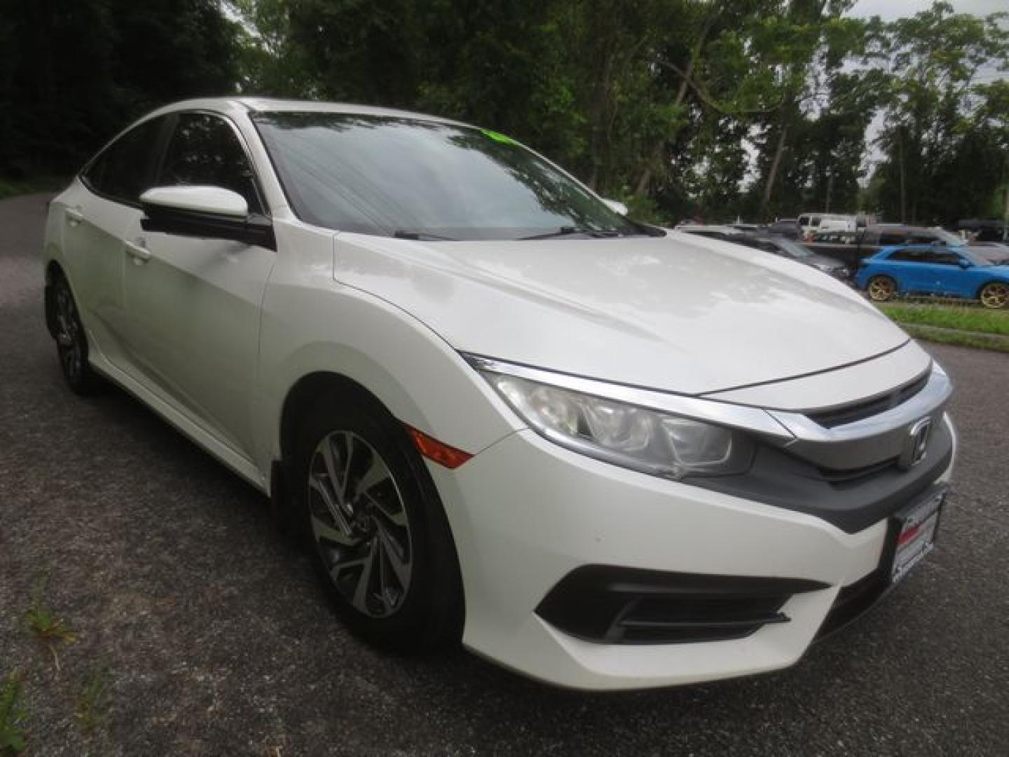 2017 White /Black Honda Civic EX W/HONDA SENSING (19XFC2F73HE) with an 2.0L L4 DOHC 16V engine, Automatic transmission, located at 270 US Route 6, Mahopac, NY, 10541, (845) 621-0895, 41.349022, -73.755280 - Photo#1