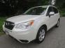 2014 White /Gray Subaru Forester 2.5i Premium (JF2SJACC4EG) with an 2.5L H4 SOHC 16V engine, 6-Speed Manual transmission, located at 270 US Route 6, Mahopac, NY, 10541, (845) 621-0895, 41.349022, -73.755280 - Photo#0