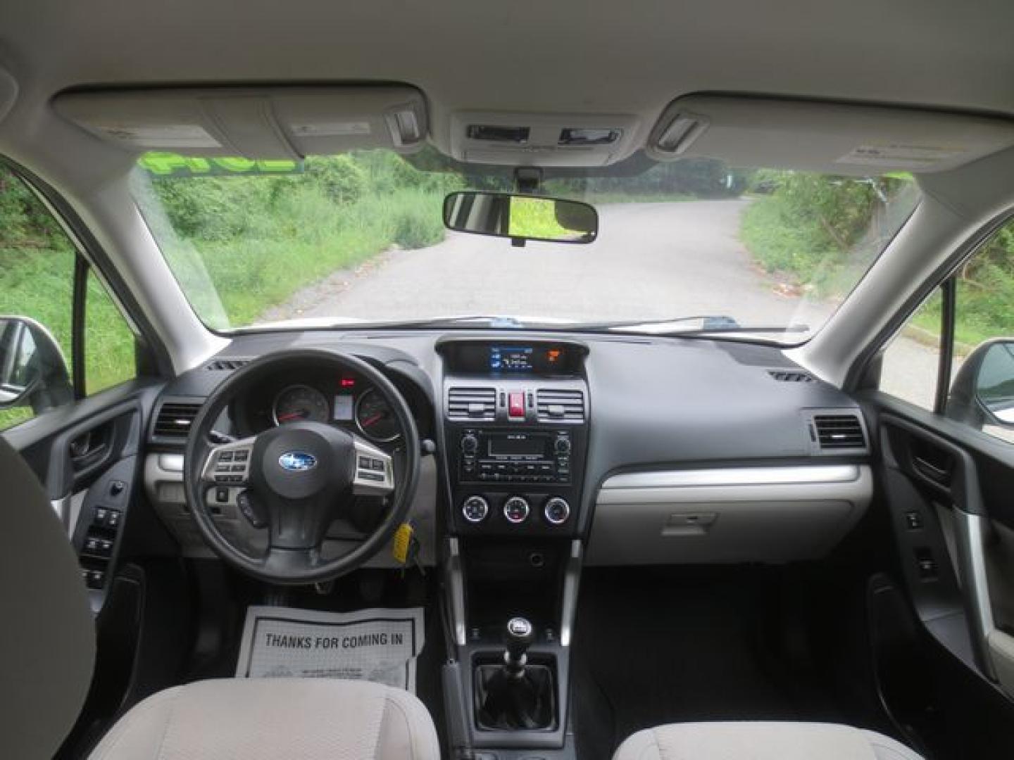 2014 White /Gray Subaru Forester 2.5i Premium (JF2SJACC4EG) with an 2.5L H4 SOHC 16V engine, 6-Speed Manual transmission, located at 270 US Route 6, Mahopac, NY, 10541, (845) 621-0895, 41.349022, -73.755280 - Photo#7