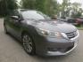 2015 Gray /Black Honda Accord Sport (1HGCR2F56FA) with an 2.4L L4 DOHC 16V engine, Automatic transmission, located at 270 US Route 6, Mahopac, NY, 10541, (845) 621-0895, 41.349022, -73.755280 - Photo#1