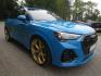 2022 Blue /Black Audi Q3 S line Premium quattro (WA1DECF34N1) with an 2.0L L4 DOHC 24V engine, 8A transmission, located at 270 US Route 6, Mahopac, NY, 10541, (845) 621-0895, 41.349022, -73.755280 - Photo#1