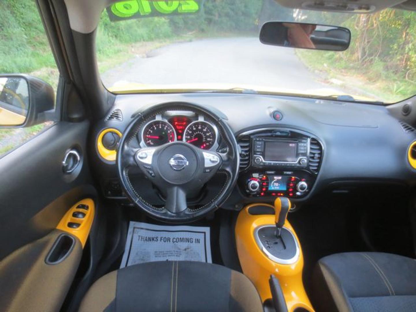 2016 Yellow /Black/Yellow Nissan Juke S AWD (JN8AF5MV3GT) with an 1.6L L4 DOHC 16V engine, Automatic transmission, located at 270 US Route 6, Mahopac, NY, 10541, (845) 621-0895, 41.349022, -73.755280 - Photo#8