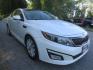 2014 White /Gray Kia Optima EX (5XXGN4A74EG) with an 2.4L L4 DOHC 16V engine, 6-Speed Automatic transmission, located at 270 US Route 6, Mahopac, NY, 10541, (845) 621-0895, 41.349022, -73.755280 - Photo#1