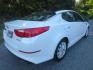 2014 White /Gray Kia Optima EX (5XXGN4A74EG) with an 2.4L L4 DOHC 16V engine, 6-Speed Automatic transmission, located at 270 US Route 6, Mahopac, NY, 10541, (845) 621-0895, 41.349022, -73.755280 - Photo#3
