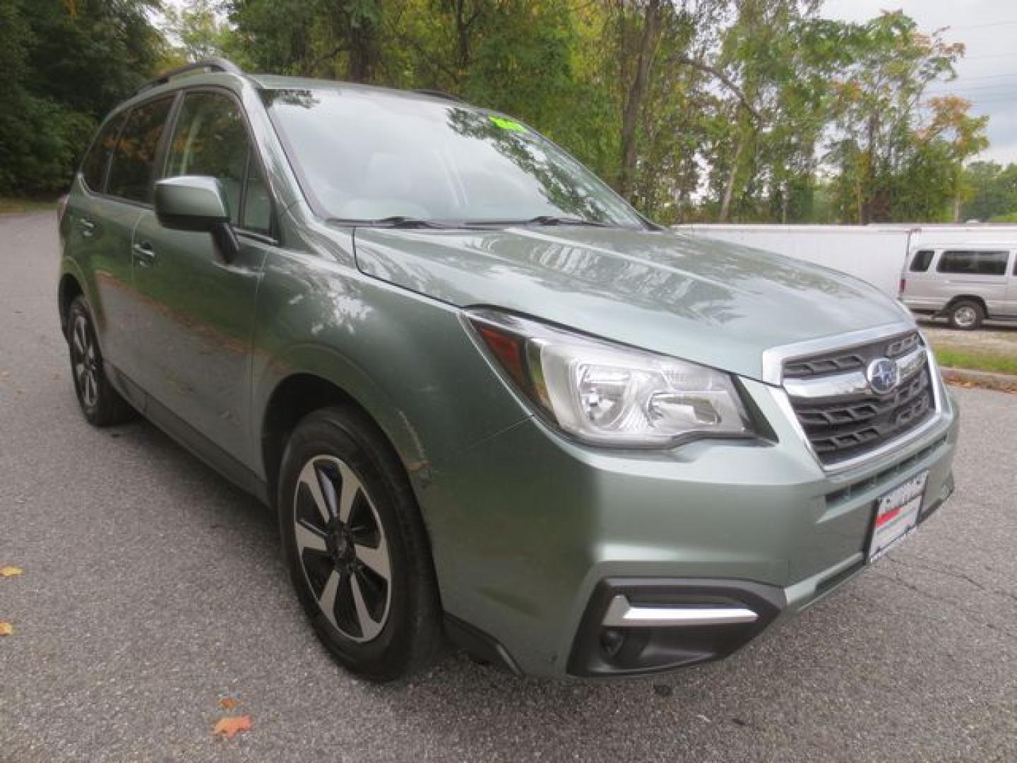 2017 Green /Gray Subaru Forester 2.5i Premium PZEV (JF2SJAEC2HH) with an 2.5L H4 SOHC 16V engine, Automatic transmission, located at 270 US Route 6, Mahopac, NY, 10541, (845) 621-0895, 41.349022, -73.755280 - Photo#1