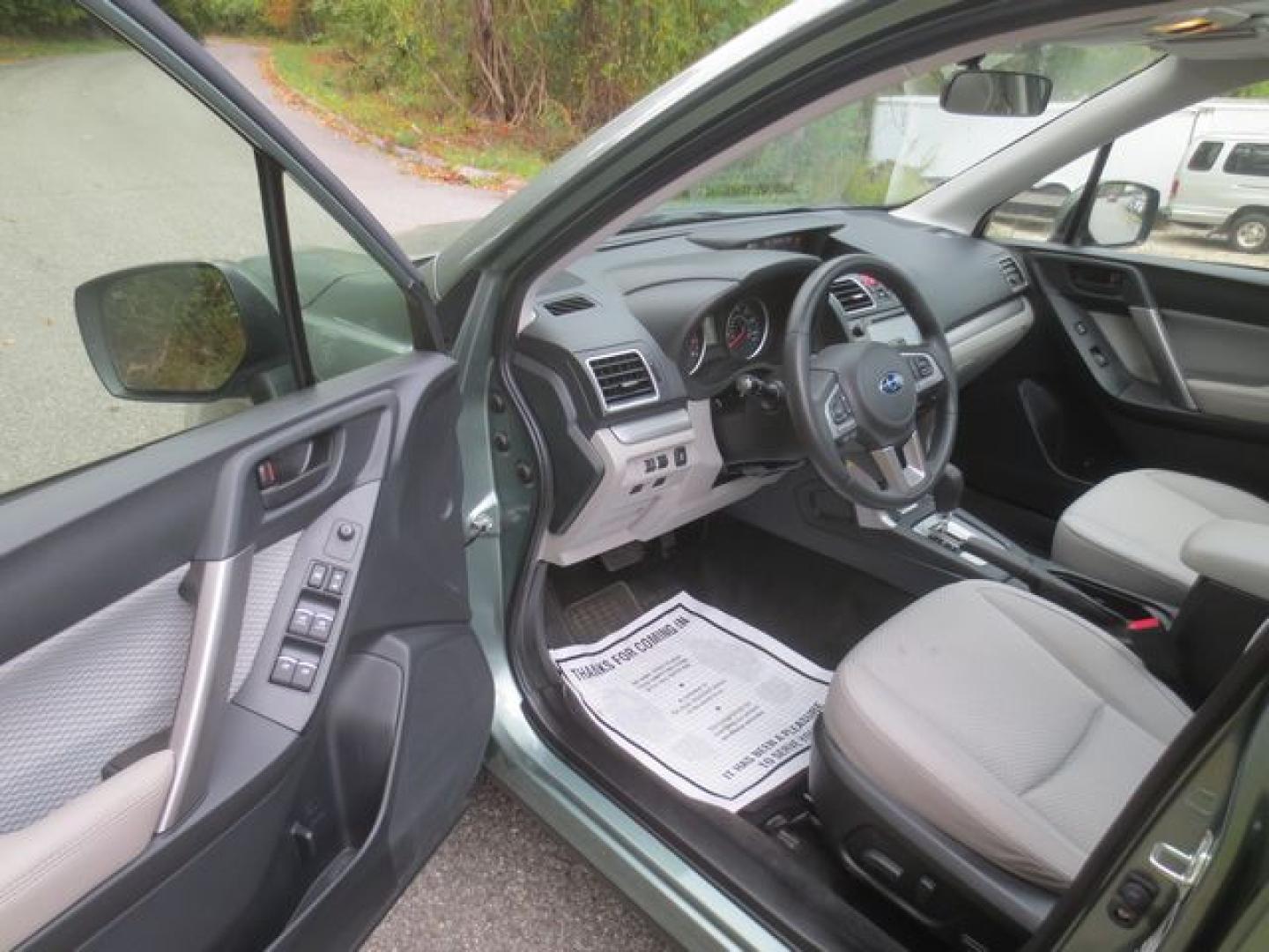 2017 Green /Gray Subaru Forester 2.5i Premium PZEV (JF2SJAEC2HH) with an 2.5L H4 SOHC 16V engine, Automatic transmission, located at 270 US Route 6, Mahopac, NY, 10541, (845) 621-0895, 41.349022, -73.755280 - Photo#6