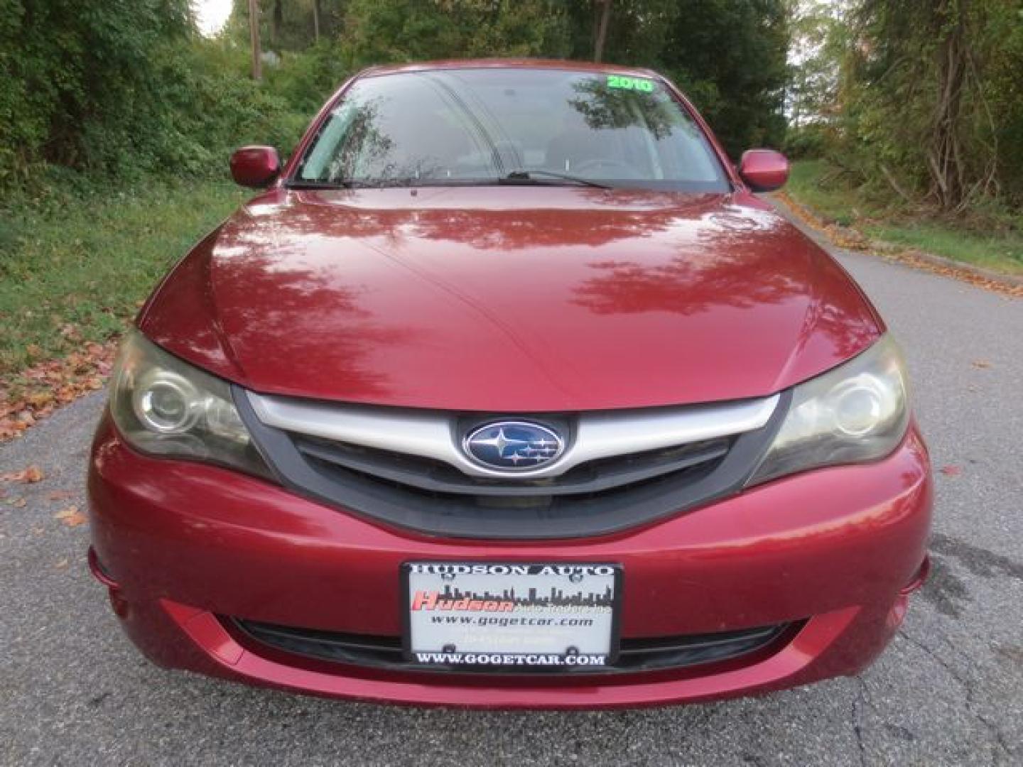 2010 Red /Black Subaru Impreza 2.5i (JF1GE6A6XAH) with an 2.5L H4 SOHC 16V engine, 4-Speed Automatic transmission, located at 270 US Route 6, Mahopac, NY, 10541, (845) 621-0895, 41.349022, -73.755280 - Photo#2