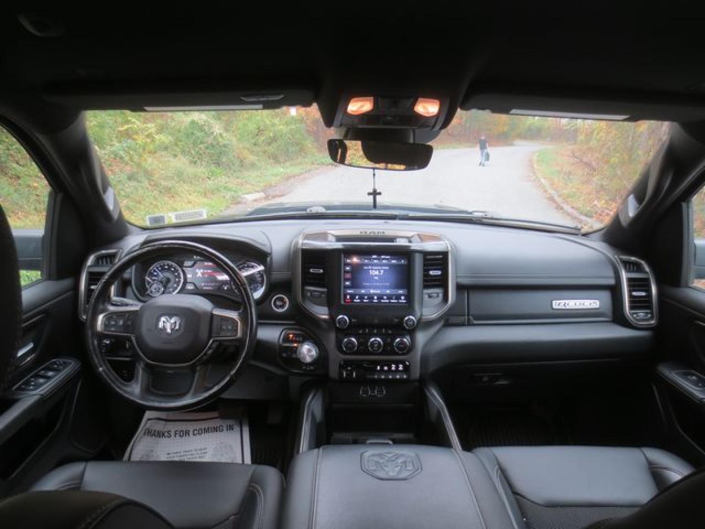 2021 Gray /Black RAM 1500 Rebel Crew Cab SB (1C6SRFLT9MN) with an 5.7L V8 OHV 16V engine, 8 speed Automatic transmission, located at 270 US Route 6, Mahopac, NY, 10541, (845) 621-0895, 41.349022, -73.755280 - Photo#7