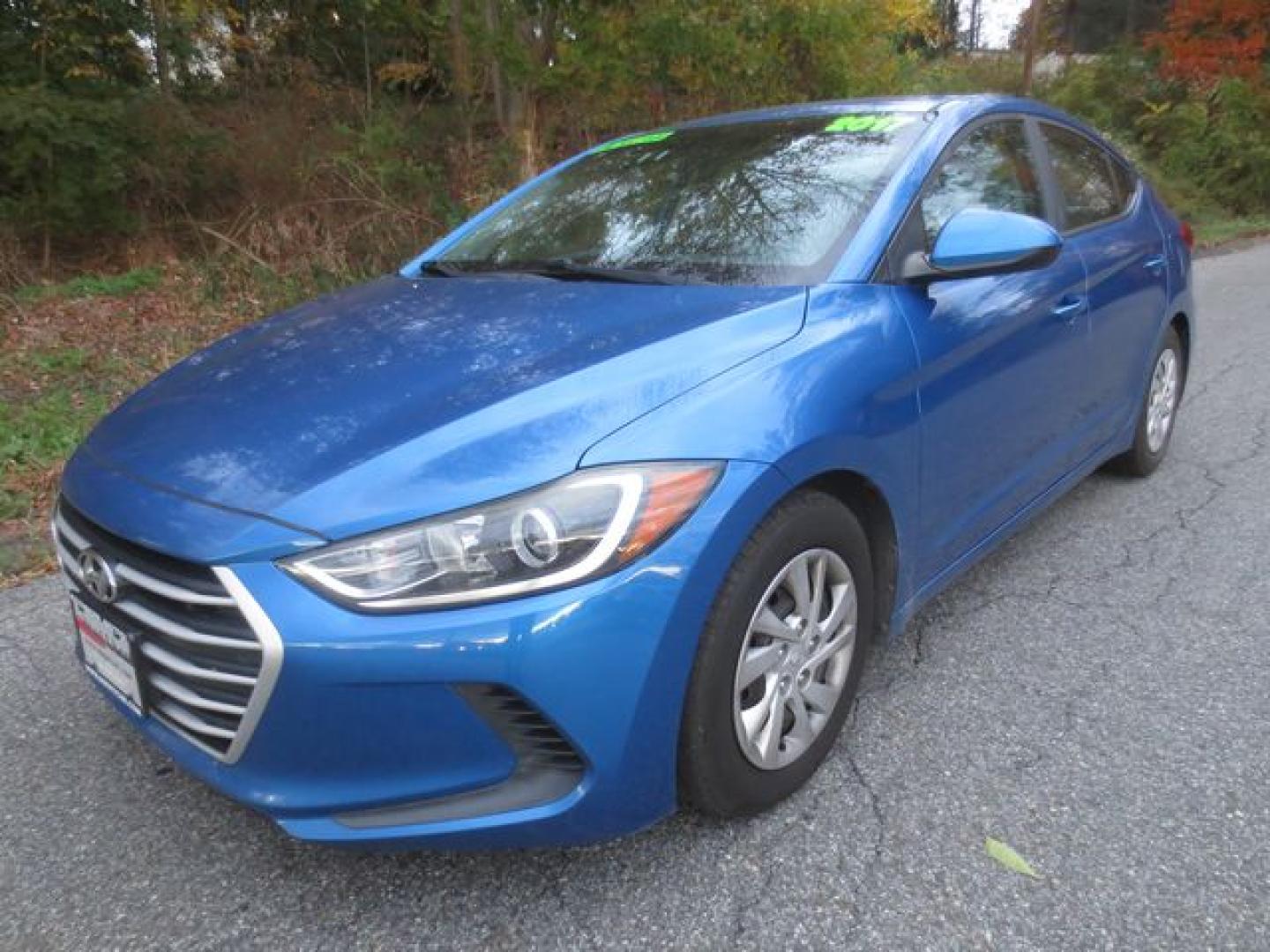 2017 Blue /Gray Hyundai Elantra SE (5NPD74LF8HH) with an 1.8L L4 DOHC 16V engine, 6 Speed Manual transmission, located at 270 US Route 6, Mahopac, NY, 10541, (845) 621-0895, 41.349022, -73.755280 - Photo#0