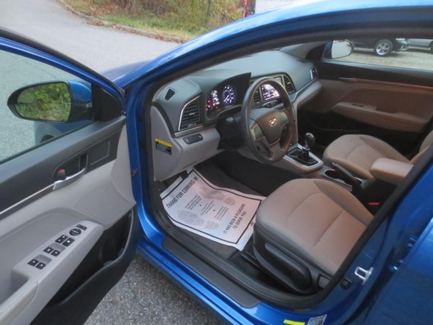2017 Blue /Gray Hyundai Elantra SE (5NPD74LF8HH) with an 1.8L L4 DOHC 16V engine, 6 Speed Manual transmission, located at 270 US Route 6, Mahopac, NY, 10541, (845) 621-0895, 41.349022, -73.755280 - Photo#6