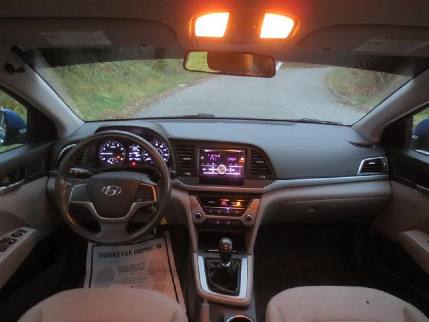 2017 Blue /Gray Hyundai Elantra SE (5NPD74LF8HH) with an 1.8L L4 DOHC 16V engine, 6 Speed Manual transmission, located at 270 US Route 6, Mahopac, NY, 10541, (845) 621-0895, 41.349022, -73.755280 - Photo#7