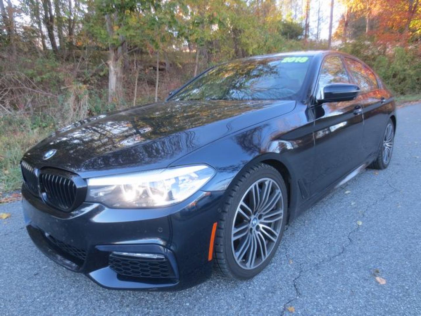 2018 Blue /Saddle BMW 5-Series xDrive M-Sport (WBAJE7C52JW) with an 3.0L L6 DOHC 24V TWIN TORBO engine, Automatic transmission, located at 270 US Route 6, Mahopac, NY, 10541, (845) 621-0895, 41.349022, -73.755280 - Photo#0
