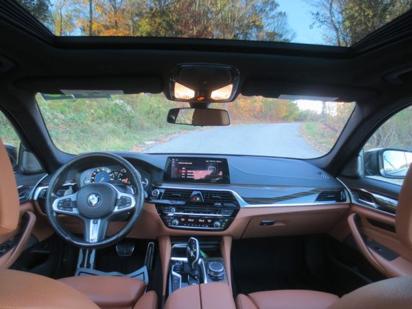 2018 Blue /Saddle BMW 5-Series xDrive M-Sport (WBAJE7C52JW) with an 3.0L L6 DOHC 24V TWIN TORBO engine, Automatic transmission, located at 270 US Route 6, Mahopac, NY, 10541, (845) 621-0895, 41.349022, -73.755280 - Photo#7