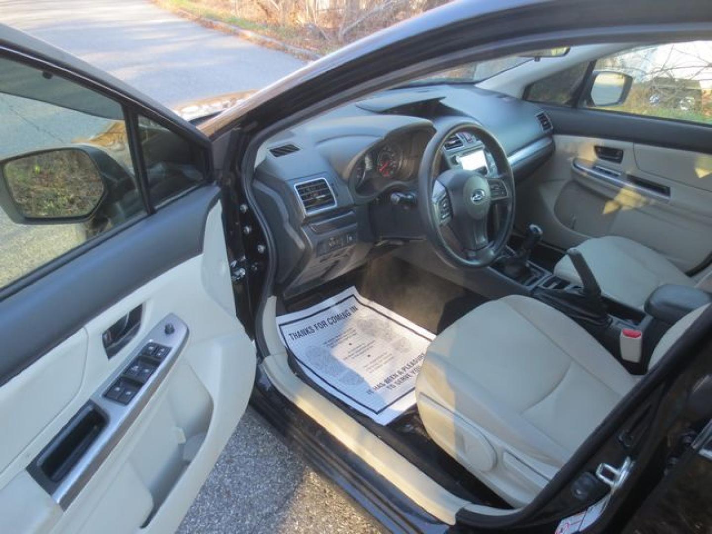 2016 Black /Beige Subaru Impreza 2.0i PZEV (JF1GPAA64GG) with an 2.0L H4 DOHC 16V engine, 5 speed manual transmission, located at 270 US Route 6, Mahopac, NY, 10541, (845) 621-0895, 41.349022, -73.755280 - Photo#6