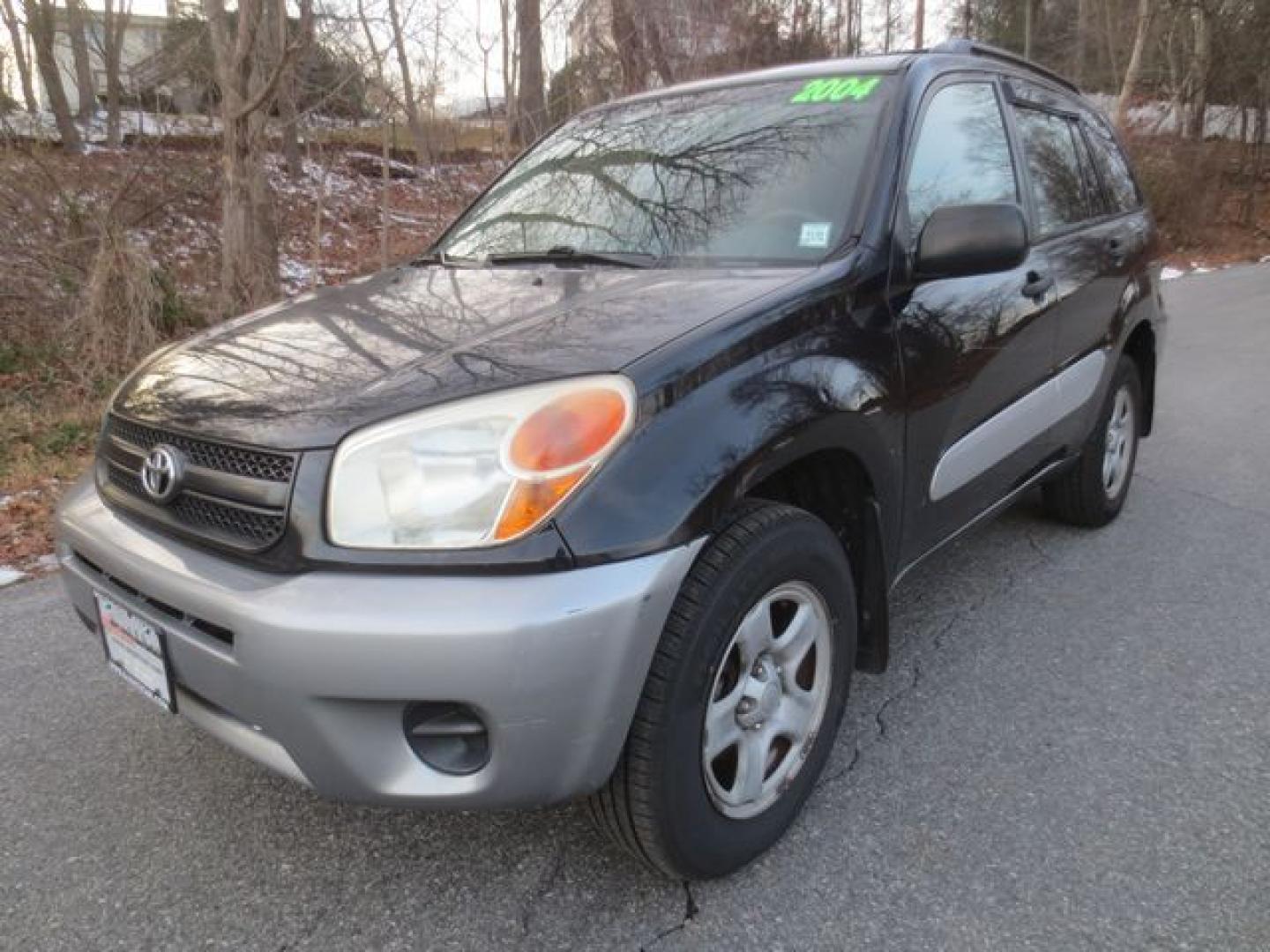 2004 Black /Black Toyota RAV4 (JTEGD20V140) with an 2.4L L4 DOHC 16V engine, Automatic transmission, located at 270 US Route 6, Mahopac, NY, 10541, (845) 621-0895, 41.349022, -73.755280 - Photo#0
