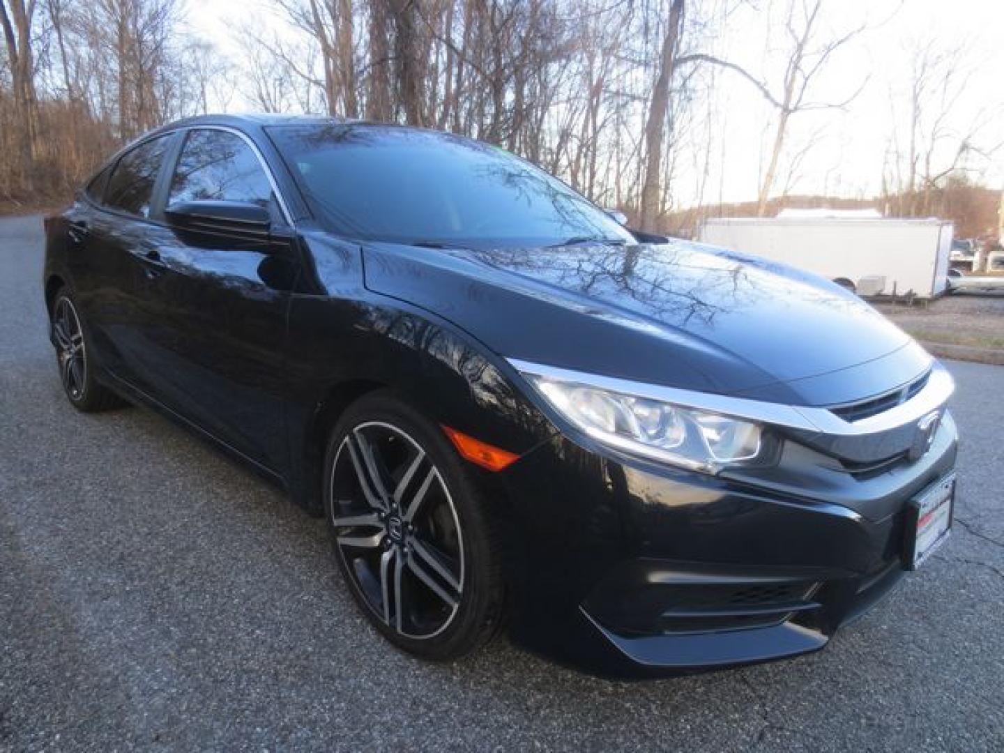 2017 Black /Black Honda Civic LX (2HGFC2F51HH) with an 2.0L L4 DOHC 16V engine, Automatic transmission, located at 270 US Route 6, Mahopac, NY, 10541, (845) 621-0895, 41.349022, -73.755280 - Photo#1