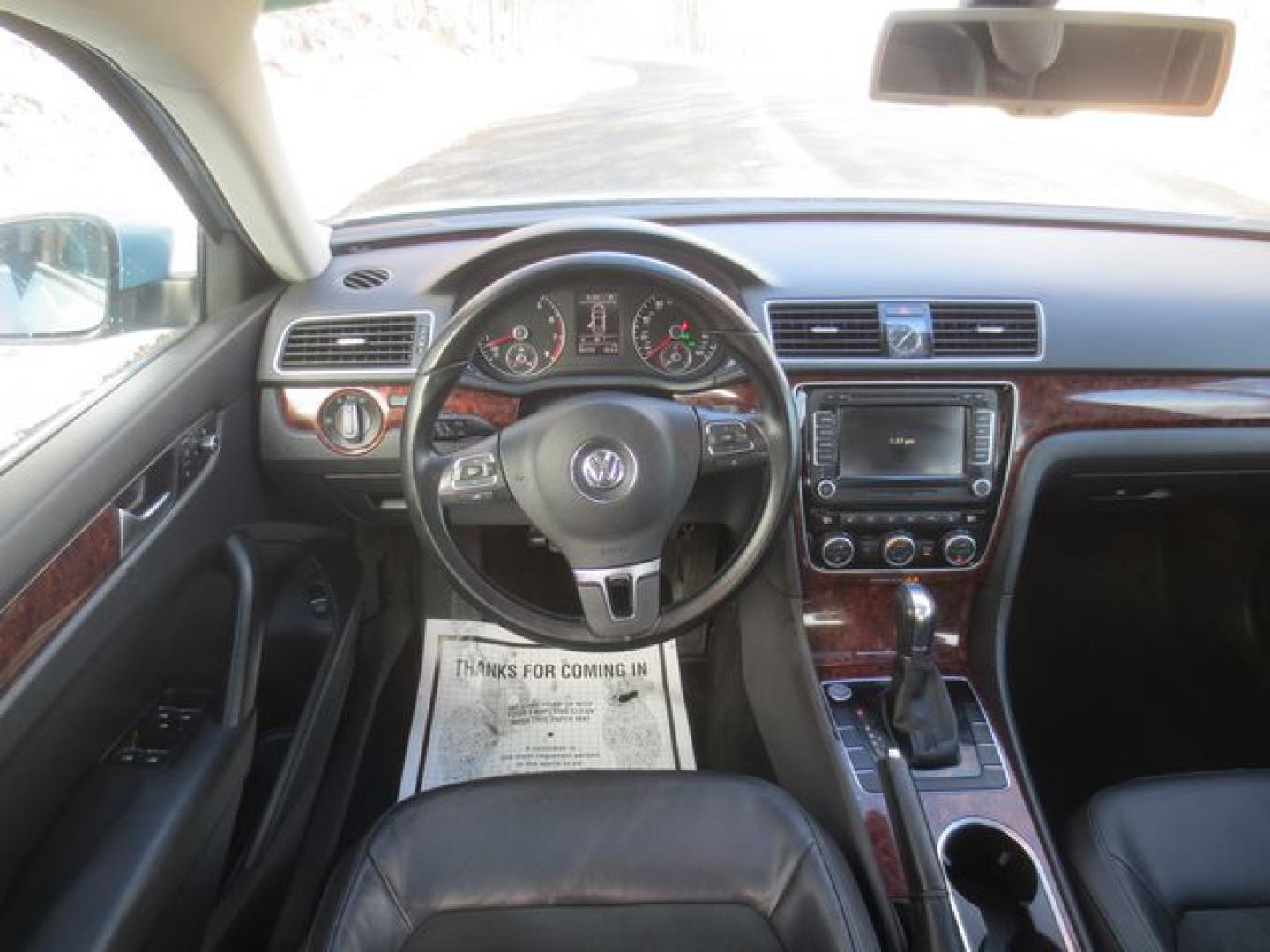 2013 Blue /Black Volkswagen Passat SEL Premium (1VWCM7A36DC) with an 3.0L V6 DOHC 24V engine, 6-Speed Automatic transmission, located at 270 US Route 6, Mahopac, NY, 10541, (845) 621-0895, 41.349022, -73.755280 - Photo#8