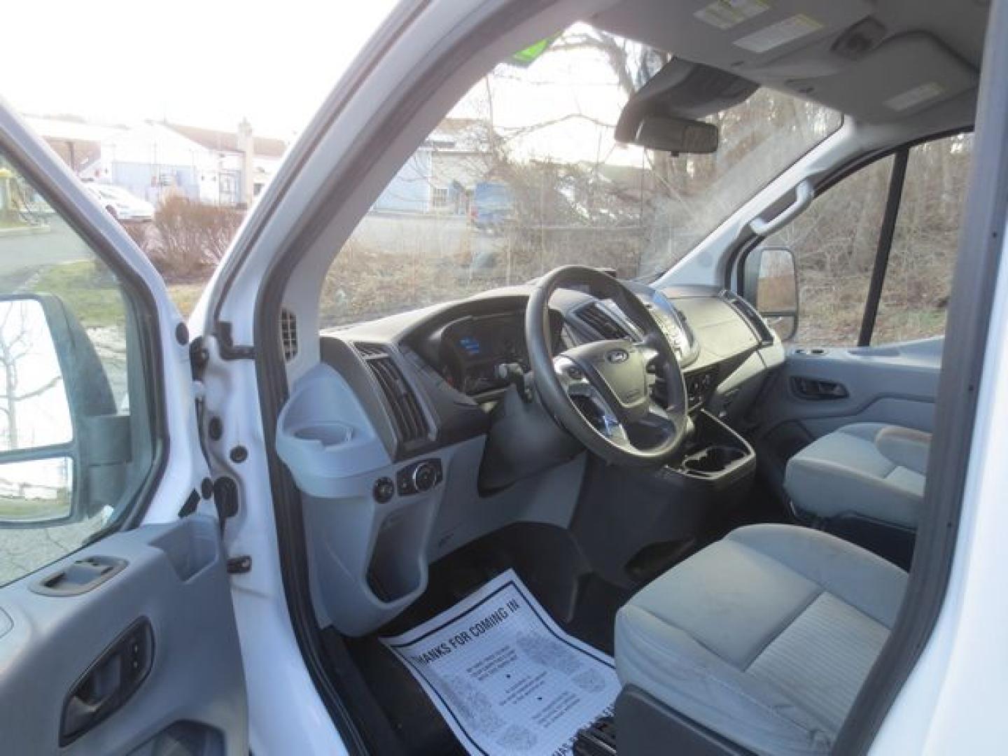 2015 White /Gray Ford Transit Low Roof XLT (1FBZX2ZM0FK) with an 3.7L V6 DOHC 24V engine, 6-Speed Automatic transmission, located at 270 US Route 6, Mahopac, NY, 10541, (845) 621-0895, 41.349022, -73.755280 - Photo#2