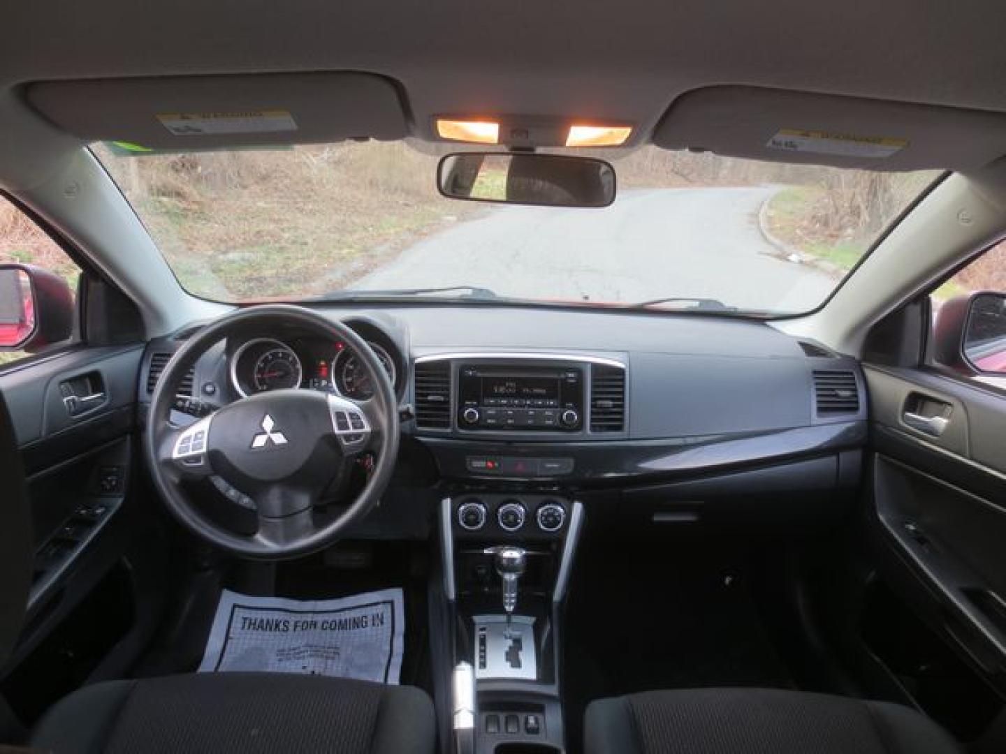 2016 Red /Black Mitsubishi Lancer SE (JA32V2FW1GU) with an 2.4L L4 SOHC 16V engine, CVT transmission, located at 270 US Route 6, Mahopac, NY, 10541, (845) 621-0895, 41.349022, -73.755280 - Photo#7