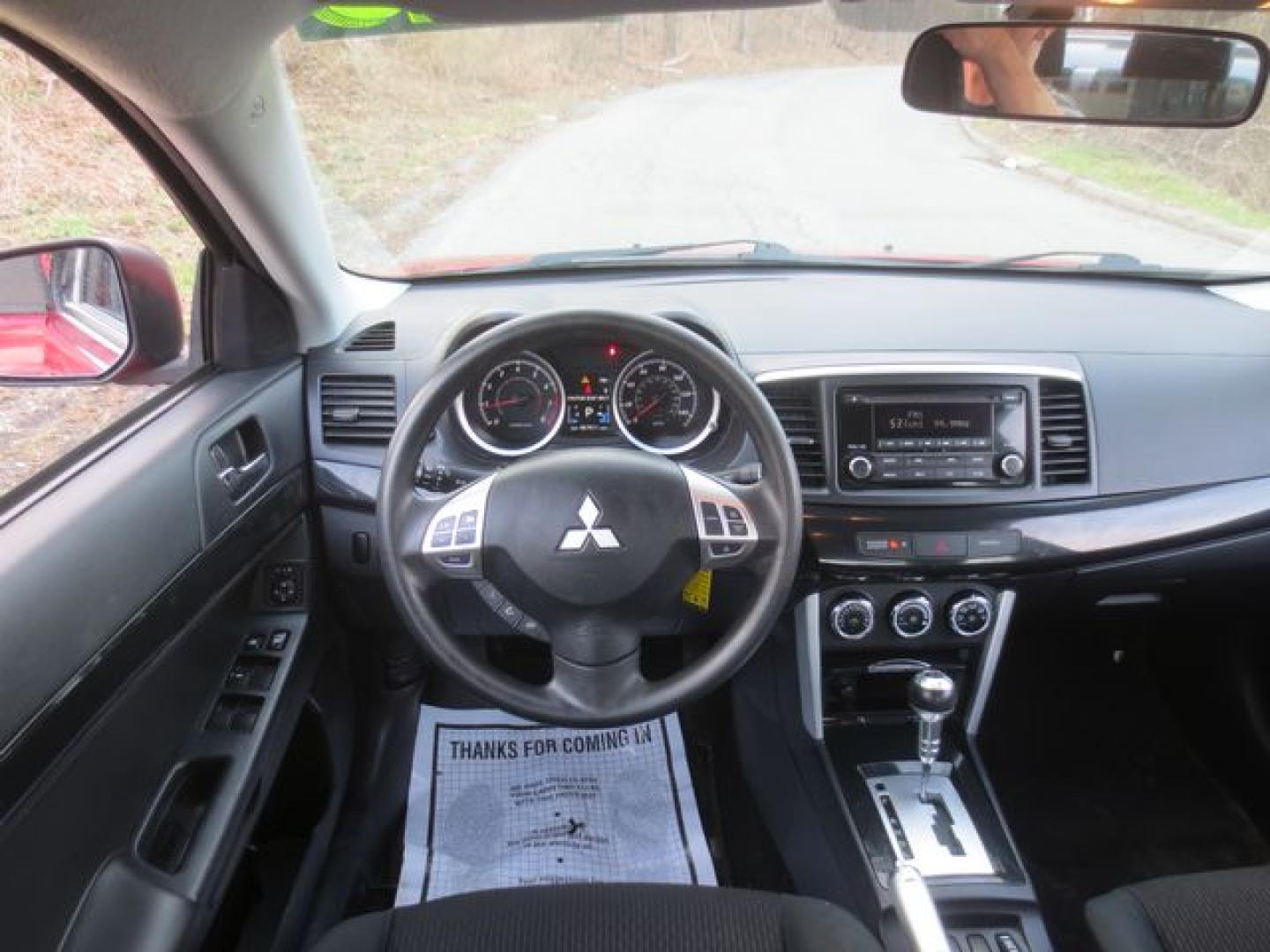 2016 Red /Black Mitsubishi Lancer SE (JA32V2FW1GU) with an 2.4L L4 SOHC 16V engine, CVT transmission, located at 270 US Route 6, Mahopac, NY, 10541, (845) 621-0895, 41.349022, -73.755280 - Photo#8