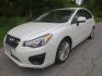2012 White /Beige Subaru Impreza Premium Plus (JF1GPAE69CH) with an 2.0L H4 DOHC 16V engine, Automatic transmission, located at 270 US Route 6, Mahopac, NY, 10541, (845) 621-0895, 41.349022, -73.755280 - Photo#0