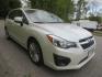 2012 White /Beige Subaru Impreza Premium Plus (JF1GPAE69CH) with an 2.0L H4 DOHC 16V engine, Automatic transmission, located at 270 US Route 6, Mahopac, NY, 10541, (845) 621-0895, 41.349022, -73.755280 - Photo#1