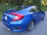 2019 Blue /Black Honda Civic EX (19XFC1F37KE) with an 1.5L L4 DOHC 16V TURBO engine, Automatic transmission, located at 270 US Route 6, Mahopac, NY, 10541, (845) 621-0895, 41.349022, -73.755280 - Photo#3