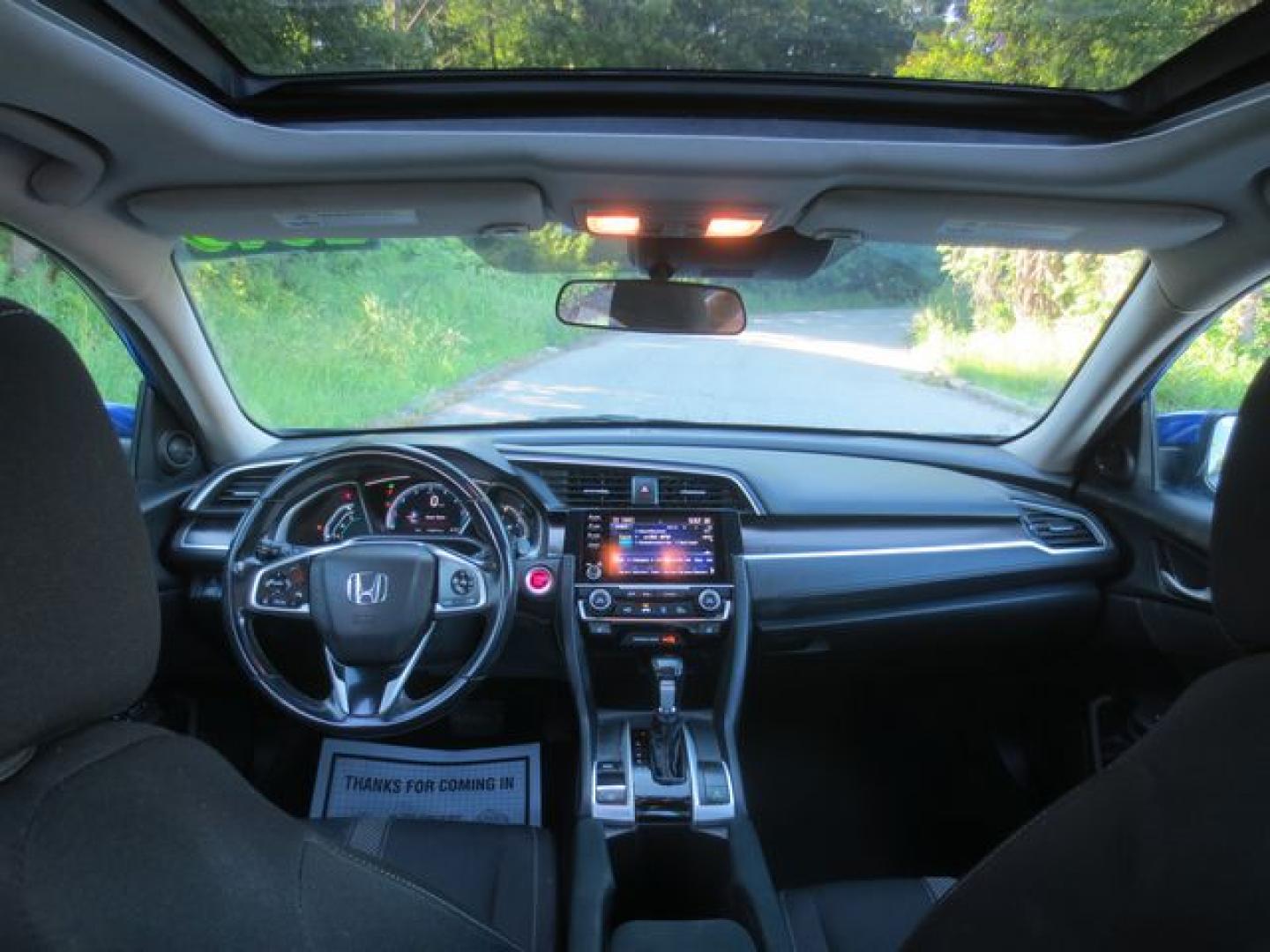 2019 Blue /Black Honda Civic EX (19XFC1F37KE) with an 1.5L L4 DOHC 16V TURBO engine, Automatic transmission, located at 270 US Route 6, Mahopac, NY, 10541, (845) 621-0895, 41.349022, -73.755280 - Photo#7
