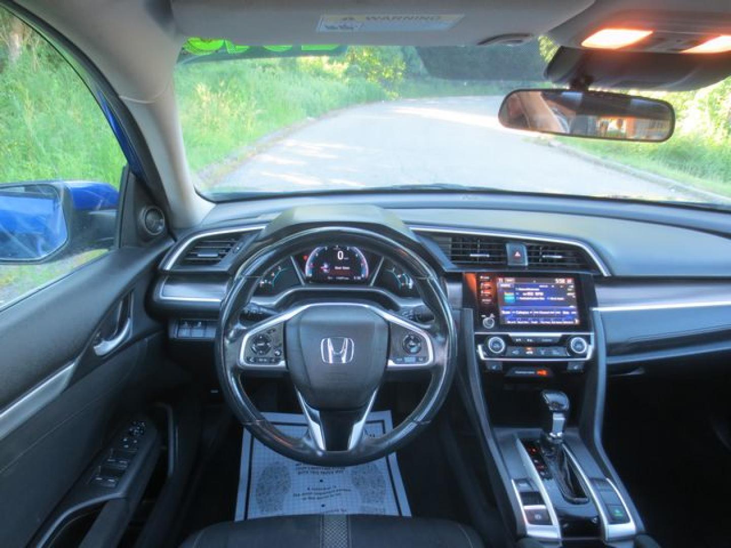 2019 Blue /Black Honda Civic EX (19XFC1F37KE) with an 1.5L L4 DOHC 16V TURBO engine, Automatic transmission, located at 270 US Route 6, Mahopac, NY, 10541, (845) 621-0895, 41.349022, -73.755280 - Photo#9