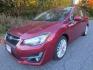 2015 Red /Black Subaru Impreza 2.0i Limited PZEV (JF1GJAN63FH) with an 2.0L H4 DOHC 16V engine, Automatic transmission, located at 270 US Route 6, Mahopac, NY, 10541, (845) 621-0895, 41.349022, -73.755280- Photo#0