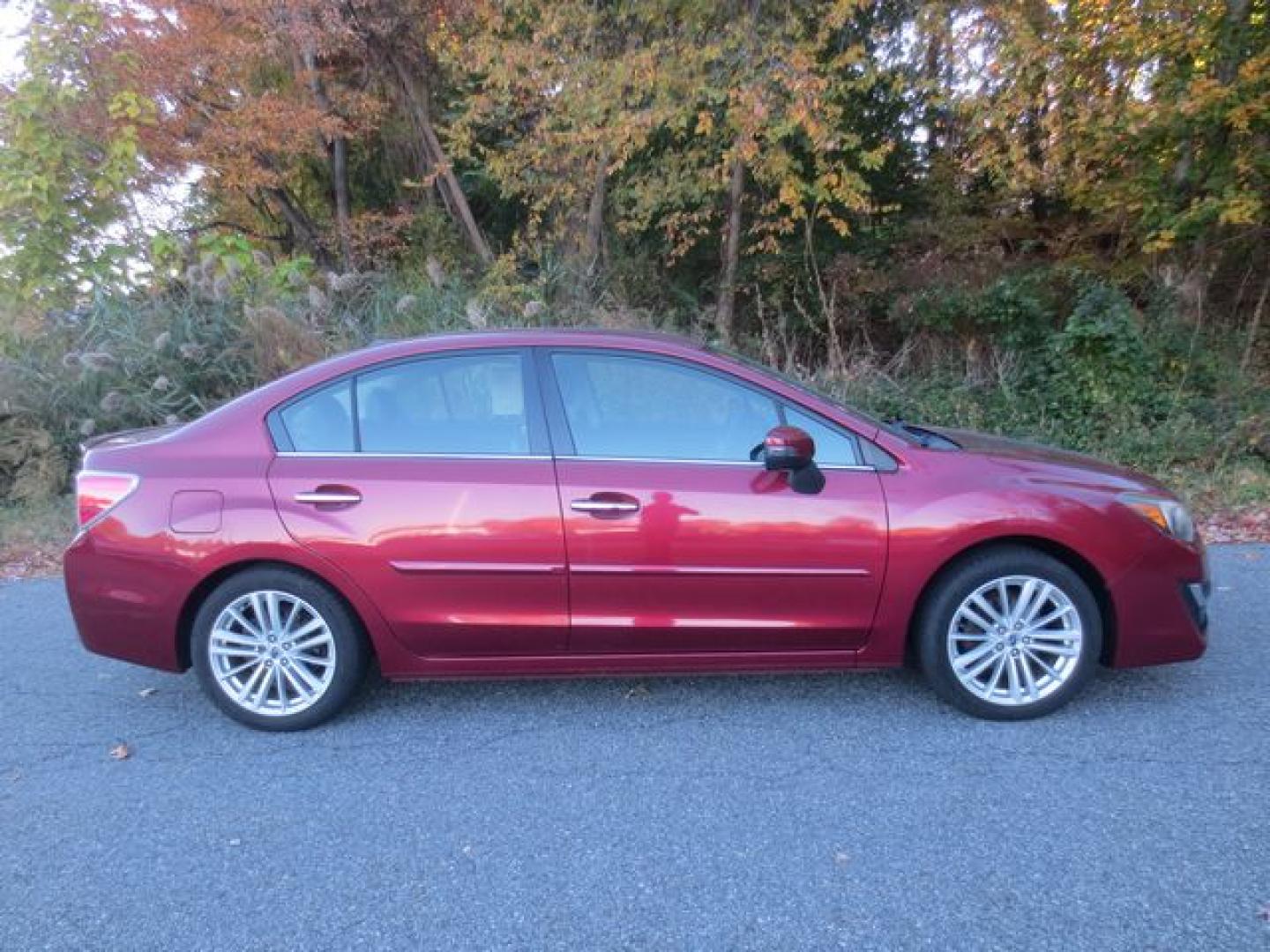 2015 Red /Black Subaru Impreza 2.0i Limited PZEV (JF1GJAN63FH) with an 2.0L H4 DOHC 16V engine, Automatic transmission, located at 270 US Route 6, Mahopac, NY, 10541, (845) 621-0895, 41.349022, -73.755280- Photo#10