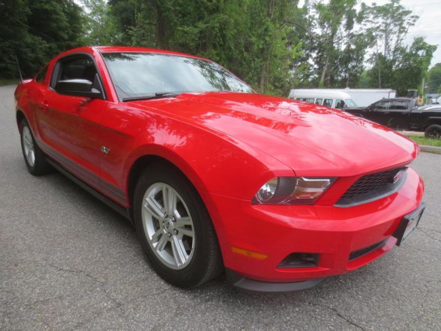 2011 Red /Black Ford Mustang (1ZVBP8AM9B5) with an 3.7L V6 DOHC 24V engine, 6- speed manual transmission, located at 270 US Route 6, Mahopac, NY, 10541, (845) 621-0895, 41.349022, -73.755280 - Photo#1