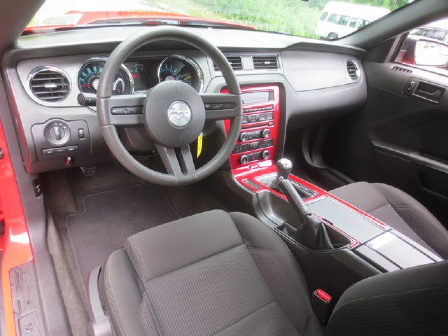 2011 Red /Black Ford Mustang (1ZVBP8AM9B5) with an 3.7L V6 DOHC 24V engine, 6- speed manual transmission, located at 270 US Route 6, Mahopac, NY, 10541, (845) 621-0895, 41.349022, -73.755280 - Photo#7