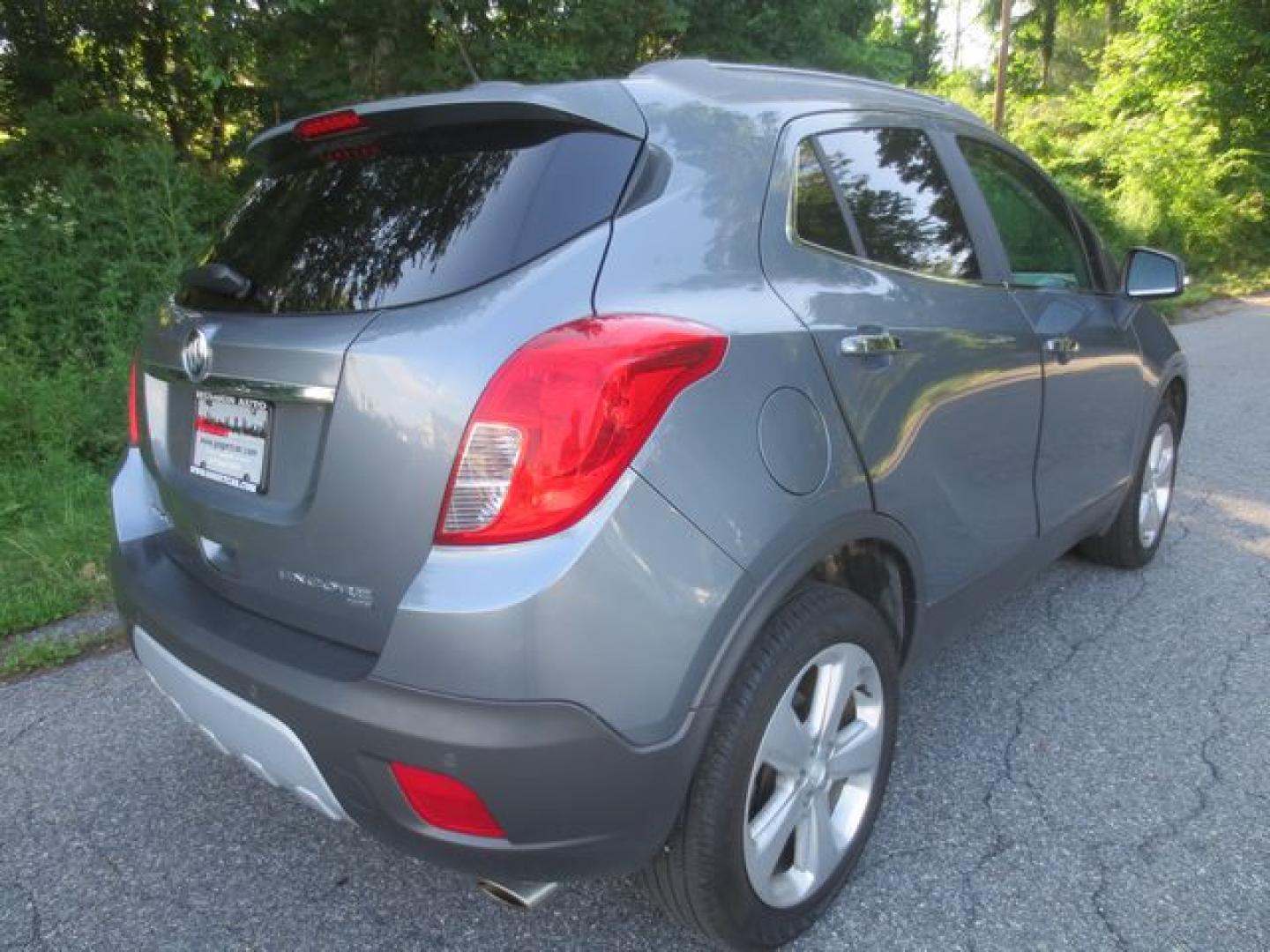 2015 Gray /Gray Buick Encore Premium (KL4CJHSB9FB) with an 1.4L L4 DOHC 16V TURBO engine, 6-Speed Automatic transmission, located at 270 US Route 6, Mahopac, NY, 10541, (845) 621-0895, 41.349022, -73.755280- Photo#3