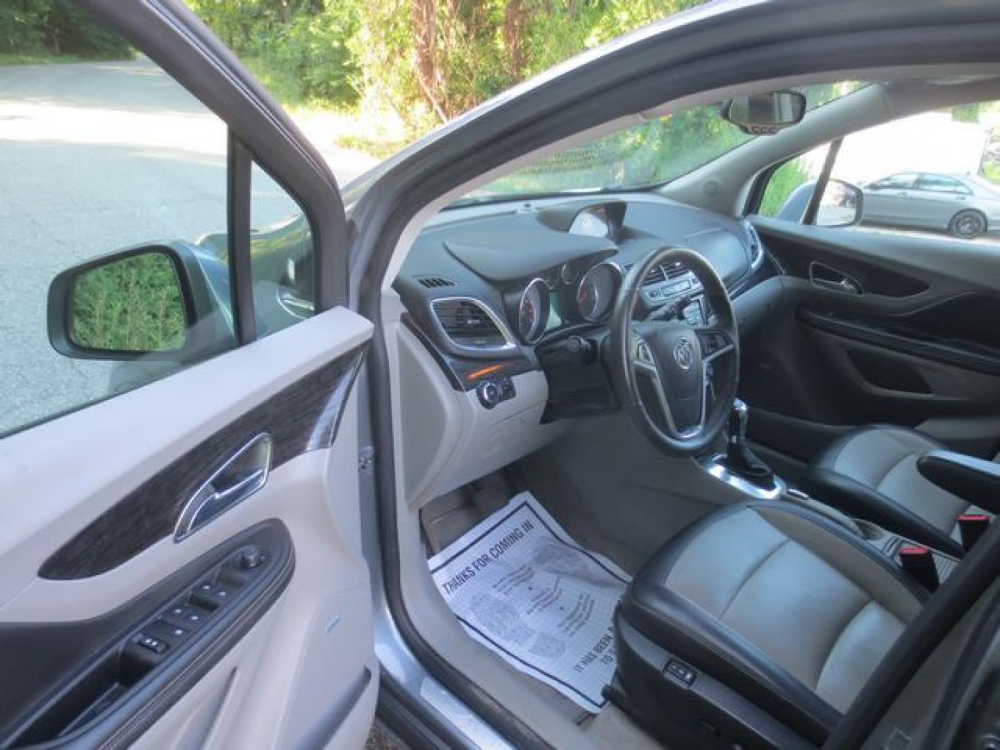 2015 Gray /Gray Buick Encore Premium (KL4CJHSB9FB) with an 1.4L L4 DOHC 16V TURBO engine, 6-Speed Automatic transmission, located at 270 US Route 6, Mahopac, NY, 10541, (845) 621-0895, 41.349022, -73.755280- Photo#6