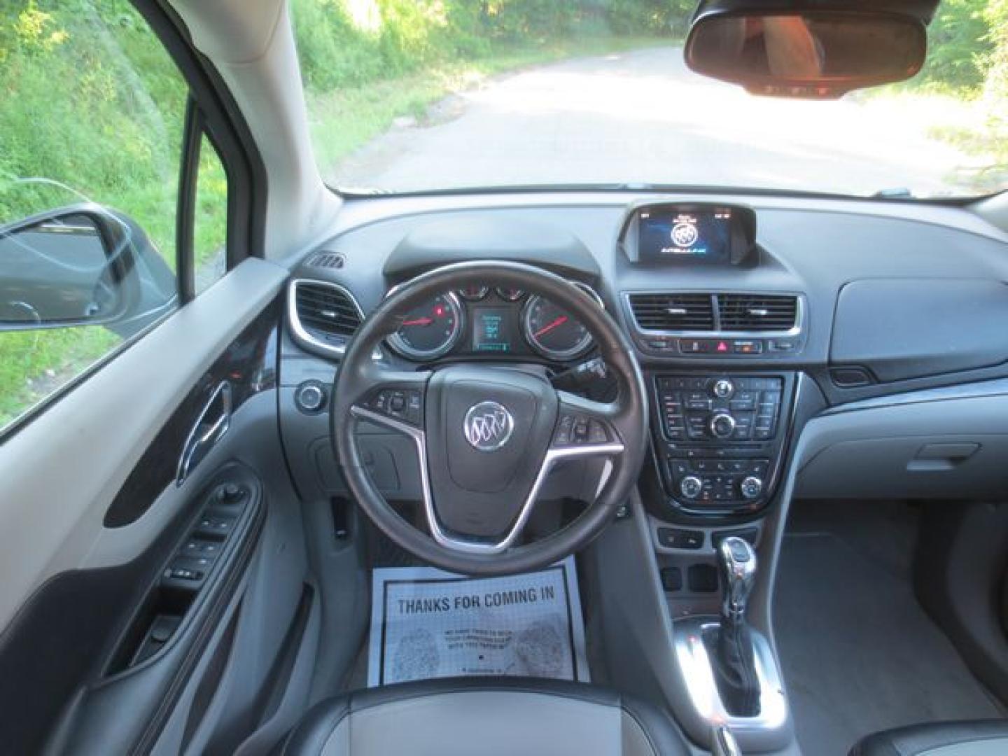 2015 Gray /Gray Buick Encore Premium (KL4CJHSB9FB) with an 1.4L L4 DOHC 16V TURBO engine, 6-Speed Automatic transmission, located at 270 US Route 6, Mahopac, NY, 10541, (845) 621-0895, 41.349022, -73.755280- Photo#8