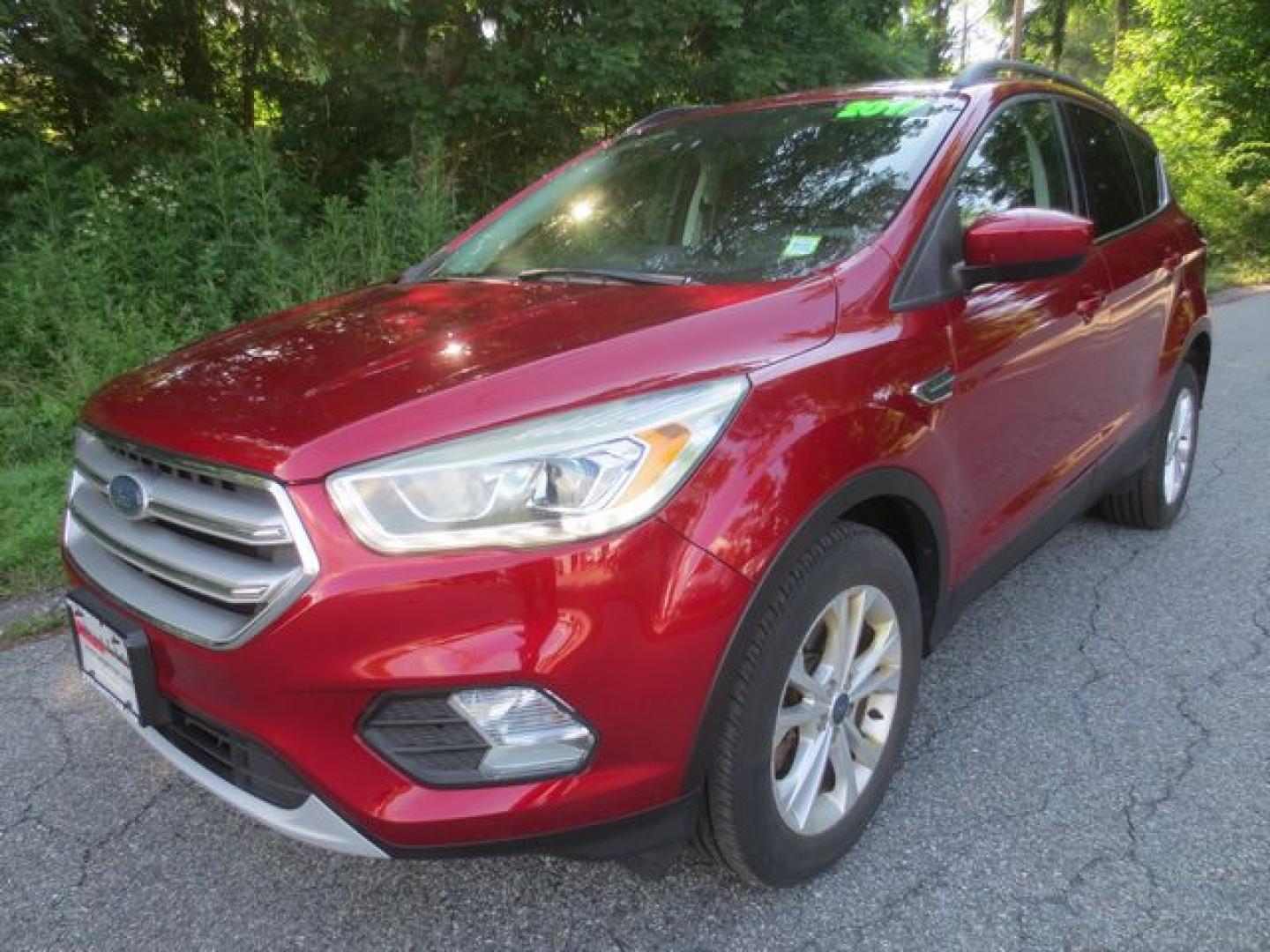 2017 Black /Red Ford Escape SE (1FMCU9GD0HU) with an 1.5L L4 DOHC 16V engine, Automatic transmission, located at 270 US Route 6, Mahopac, NY, 10541, (845) 621-0895, 41.349022, -73.755280- Photo#0