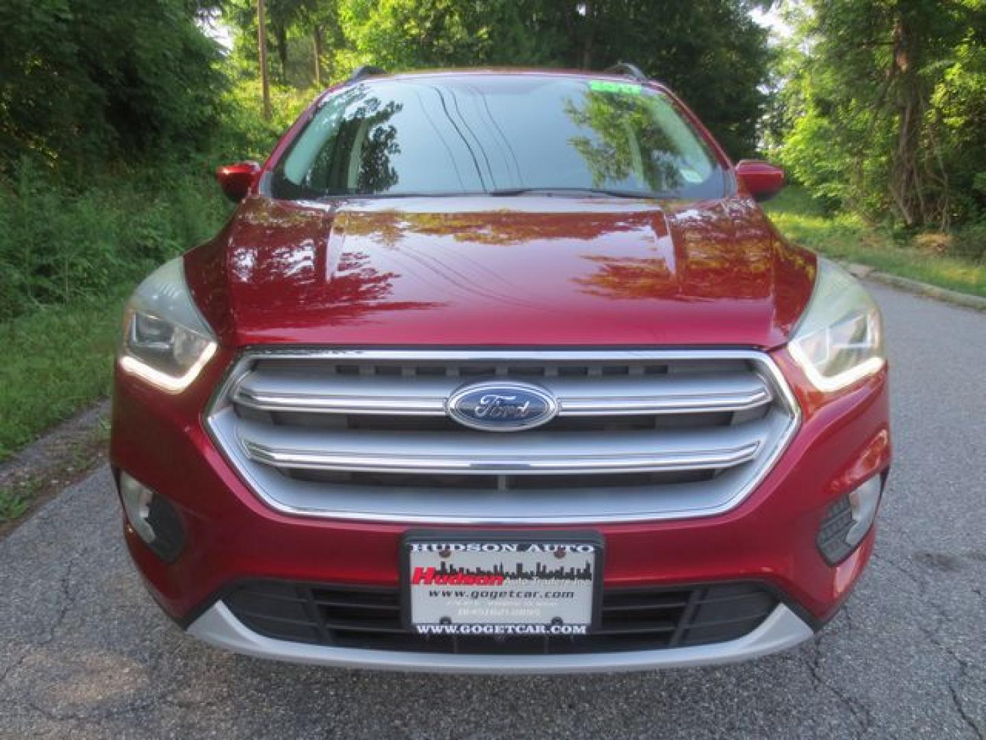 2017 Black /Red Ford Escape SE (1FMCU9GD0HU) with an 1.5L L4 DOHC 16V engine, Automatic transmission, located at 270 US Route 6, Mahopac, NY, 10541, (845) 621-0895, 41.349022, -73.755280- Photo#2