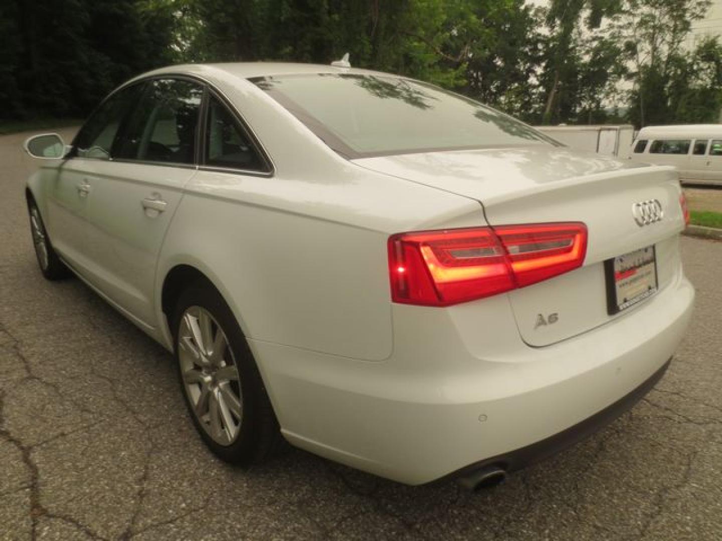 2014 White /Black Audi A6 Premium (WAUGFAFC8EN) with an 2.0L L4 DOHC 16V engine, Automatic transmission, located at 270 US Route 6, Mahopac, NY, 10541, (845) 621-0895, 41.349022, -73.755280- Photo#4