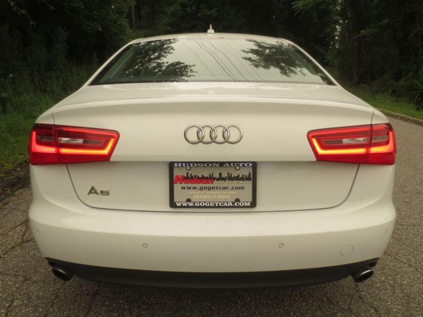2014 White /Black Audi A6 Premium (WAUGFAFC8EN) with an 2.0L L4 DOHC 16V engine, Automatic transmission, located at 270 US Route 6, Mahopac, NY, 10541, (845) 621-0895, 41.349022, -73.755280- Photo#5