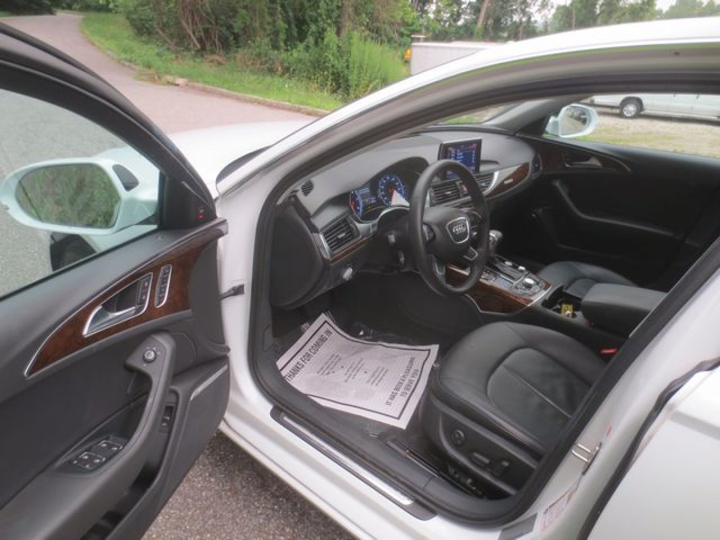 2014 White /Black Audi A6 Premium (WAUGFAFC8EN) with an 2.0L L4 DOHC 16V engine, Automatic transmission, located at 270 US Route 6, Mahopac, NY, 10541, (845) 621-0895, 41.349022, -73.755280- Photo#6