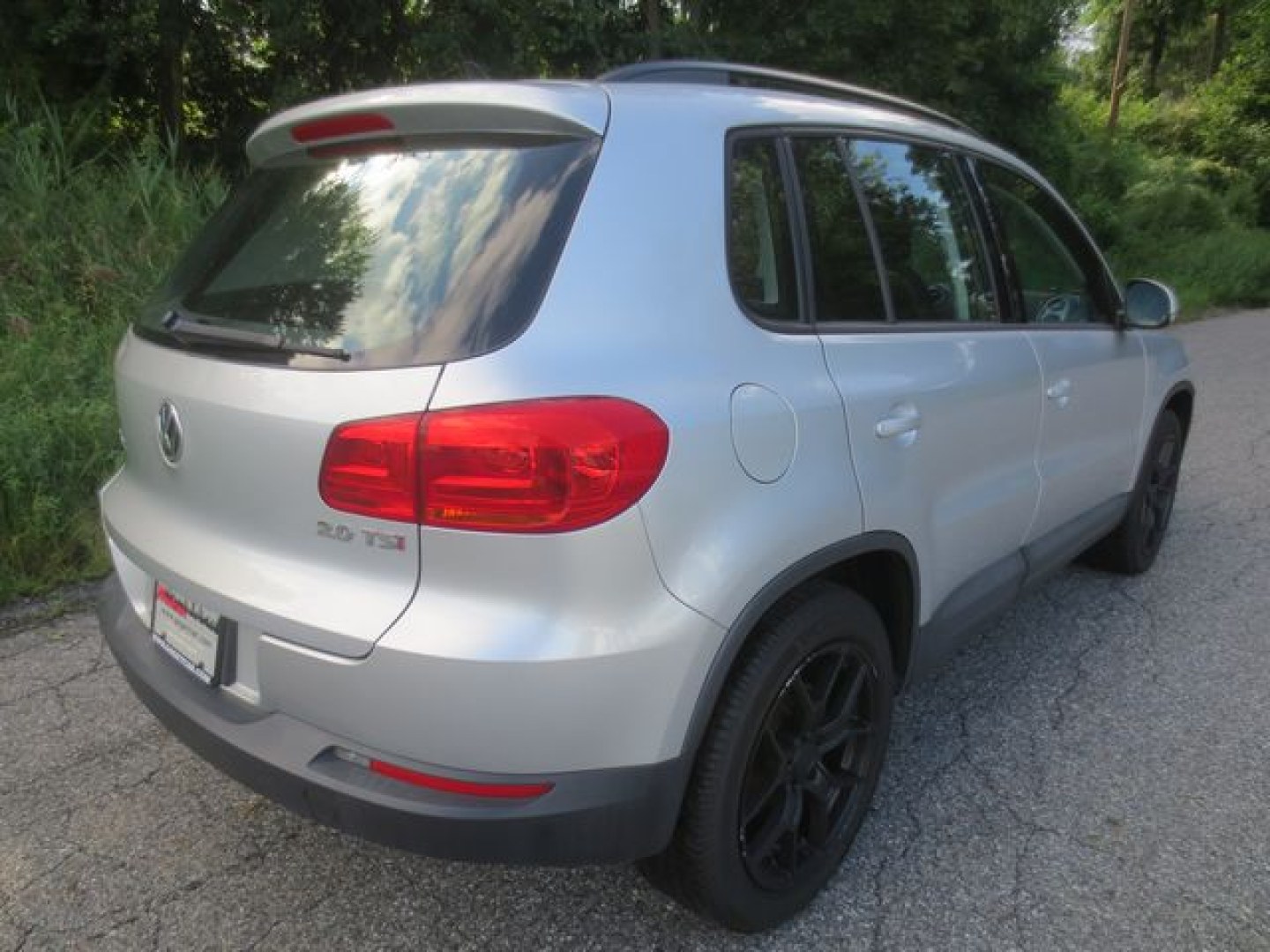 2015 Silver /Black Volkswagen Tiguan S (WVGAV7AX9FW) with an 2.0L L4 DOHC 16V TURBO engine, 6-Speed Automatic transmission, located at 270 US Route 6, Mahopac, NY, 10541, (845) 621-0895, 41.349022, -73.755280- Photo#3