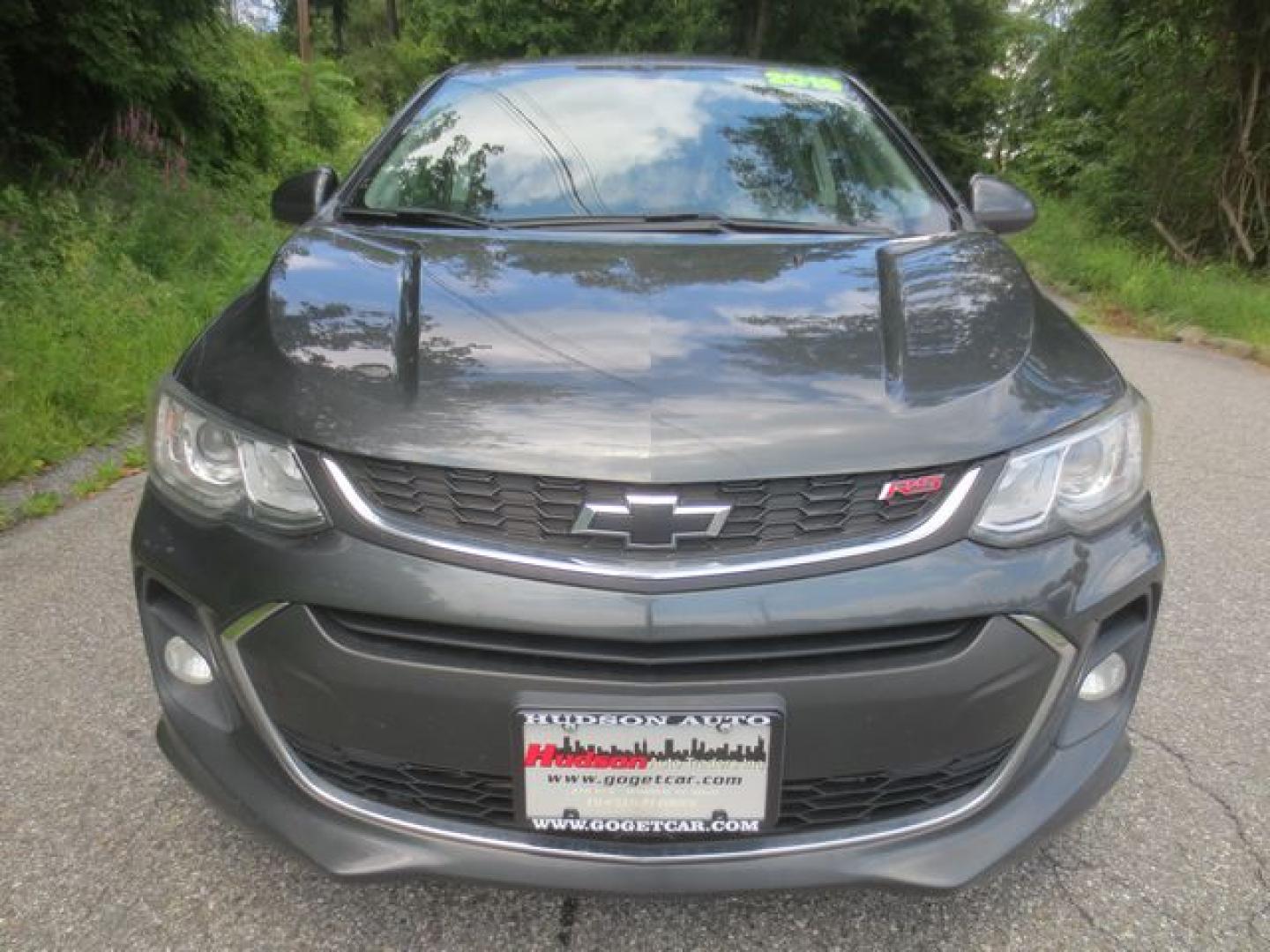 2019 Gray /Black Chevrolet Sonic LT (1G1JD6SB6K4) with an 1.4L L4 DOHC 24V TURBO engine, Automatic transmission, located at 270 US Route 6, Mahopac, NY, 10541, (845) 621-0895, 41.349022, -73.755280- Photo#2