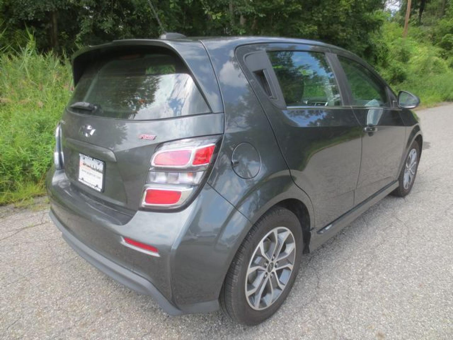 2019 Gray /Black Chevrolet Sonic LT (1G1JD6SB6K4) with an 1.4L L4 DOHC 24V TURBO engine, Automatic transmission, located at 270 US Route 6, Mahopac, NY, 10541, (845) 621-0895, 41.349022, -73.755280- Photo#3