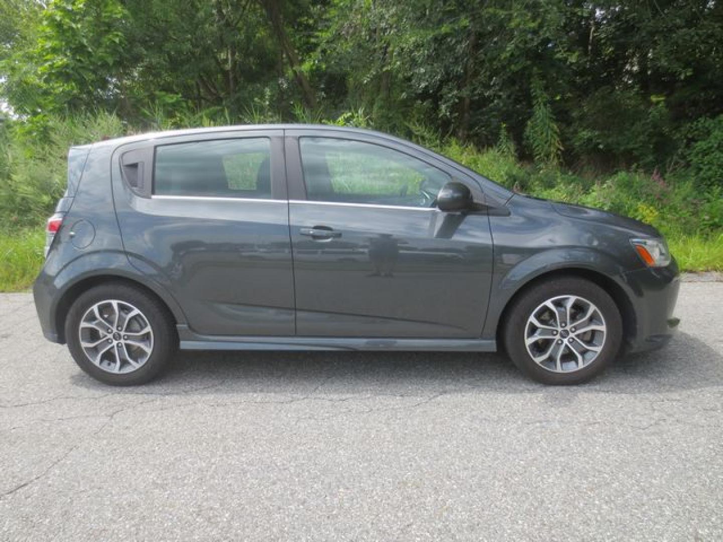 2019 Gray /Black Chevrolet Sonic LT (1G1JD6SB6K4) with an 1.4L L4 DOHC 24V TURBO engine, Automatic transmission, located at 270 US Route 6, Mahopac, NY, 10541, (845) 621-0895, 41.349022, -73.755280- Photo#11