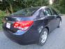 2014 Blue /Black Chevrolet Cruze 1LT (1G1PD5SB6E7) with an 1.4L L4 DOHC 16V TURBO engine, 6-Speed Manual transmission, located at 270 US Route 6, Mahopac, NY, 10541, (845) 621-0895, 41.349022, -73.755280- Photo#3